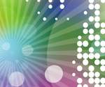 abstract dotted vector in colored b